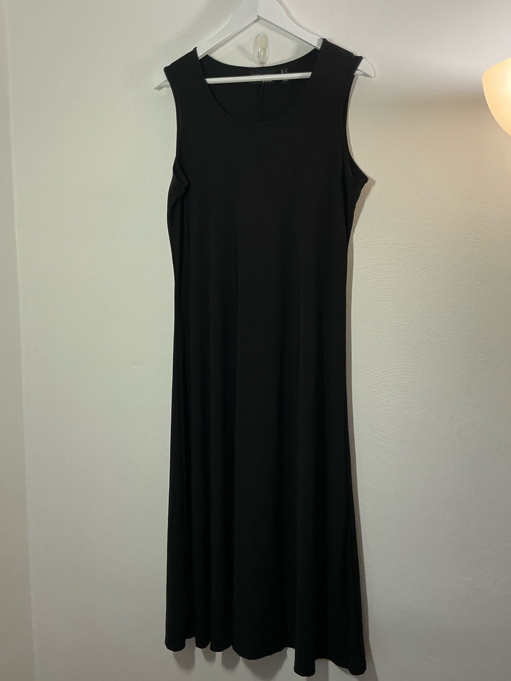 Attitudes by Renee Black Sleeveless Scoop Neck Maxi Dress Size Large